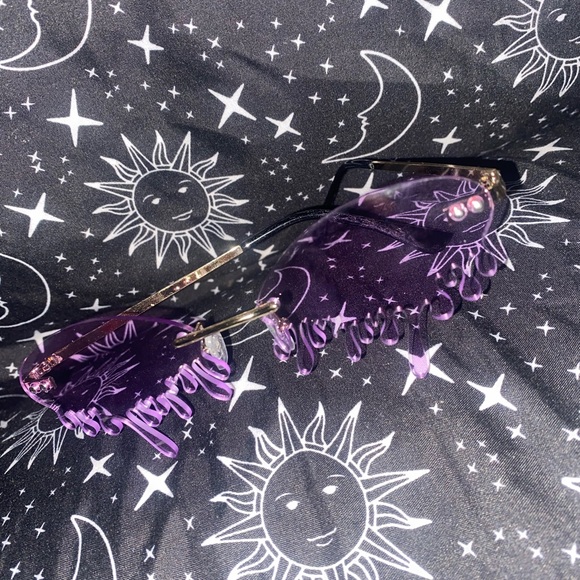 Purple Rimless Tear Shades - Picture 8 of 9